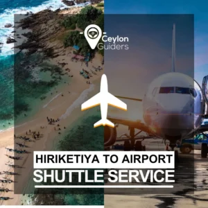 Airport shuttle taxi service hiriketiya ceylon guiders